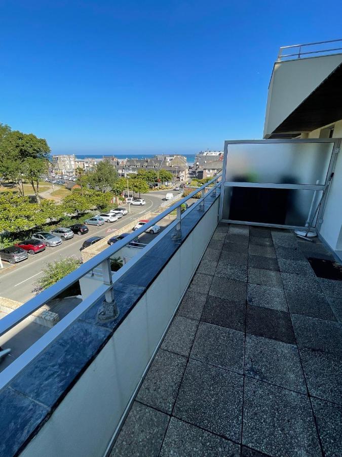 Studio Calme Avec Terrasse Vue Mer Pleneuf-Val-Andre Buitenkant foto